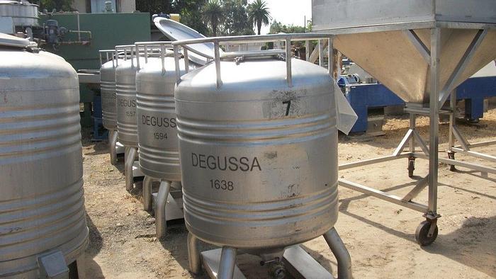 Used Tank, 211 Gallon, 304 S/st, 15 PSI, 39" x 36" #S741262