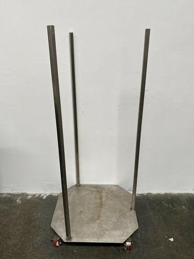 Used Stainless Steel 26" x 24" x 57" Cart w/ Casters