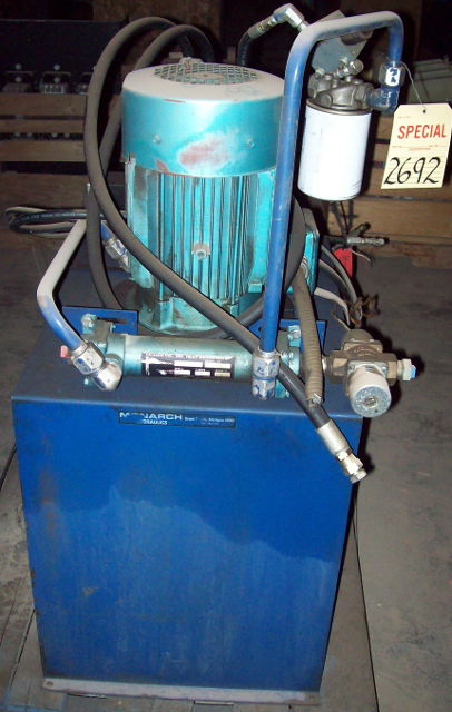 Used 7.5 HP Monarch Hydraulic Unit