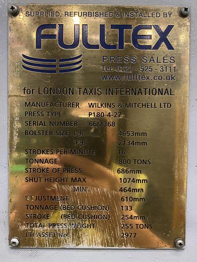 Used Single Action Mechanical Press