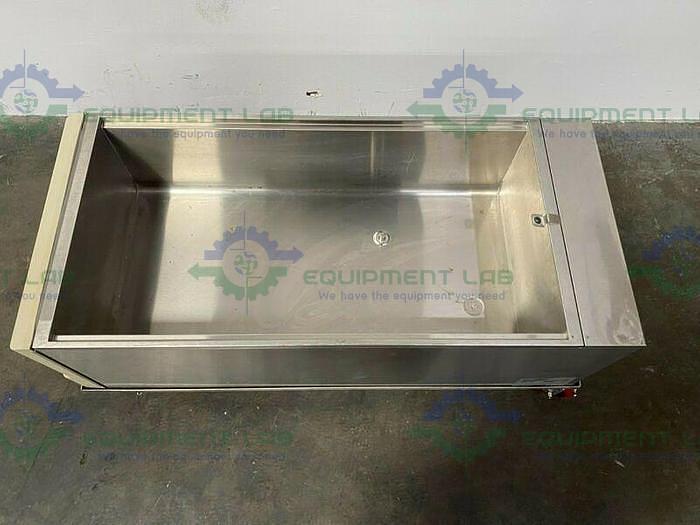 Used Lindberg/Blue M WB1140C-1 100 Liter Waterbath Temp 100°C 240 V w/ Mobile Cart