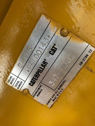 Used Caterpillar C 175 engine with Kato generators Very low working hours.