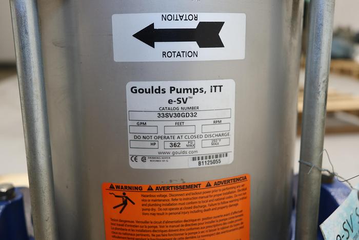 Used Goulds e-SV 2.75x2.75 Multi-Stage Pump #44231