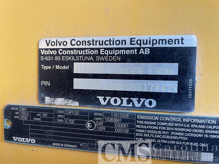 Used 2014 Volvo L-90G Loader