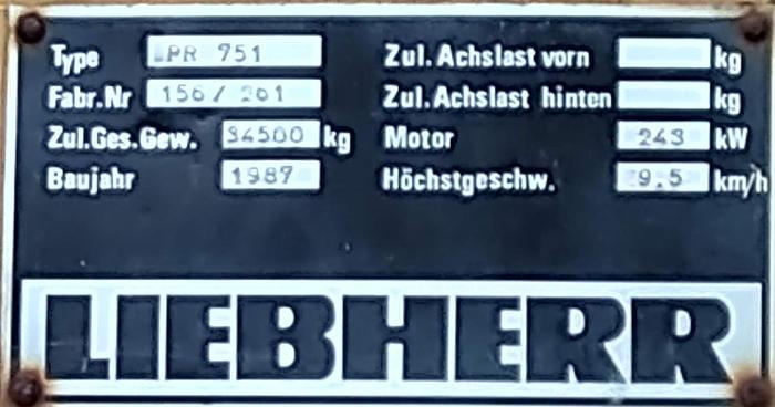 Usado Buldozer Liebherr PR 751