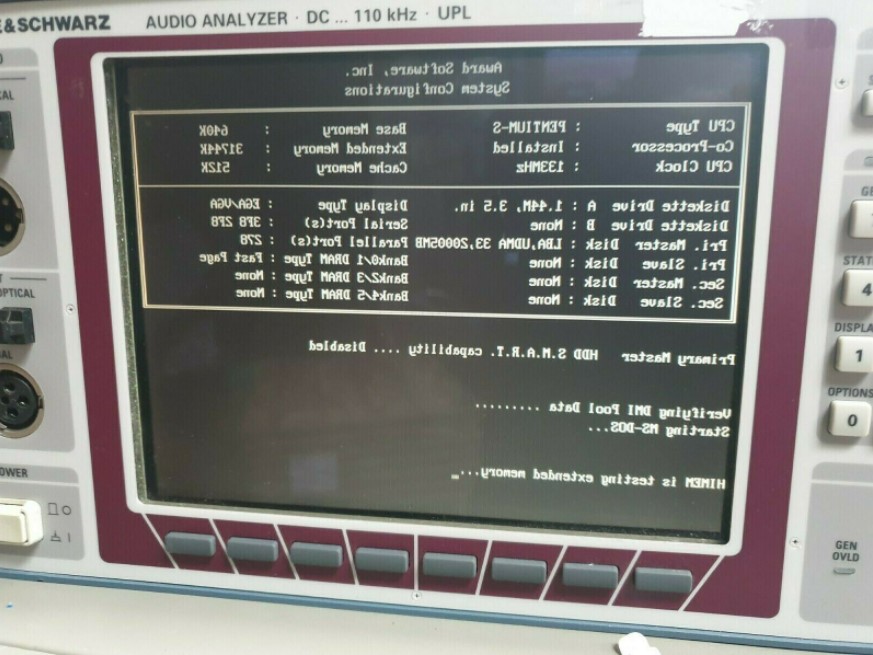 Used Rohde & Schwarz UPL 1078.2008K06 AUDIO ANALYZER W/ OPT UPL-B4 1078.3804.02 OPT N