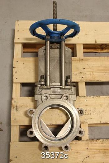 Used Trueline 6" Hand Operated Knife Gate Valve #35372