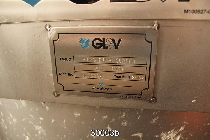 Used GL&V 212-H HI-Q Fine Screen #30003