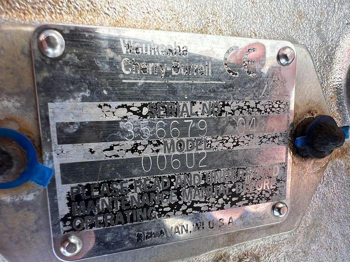 Used Pump, Positive, Waukesha, Mdl 060U2, 316 S/st, 1/2 HP, 2" #S737199