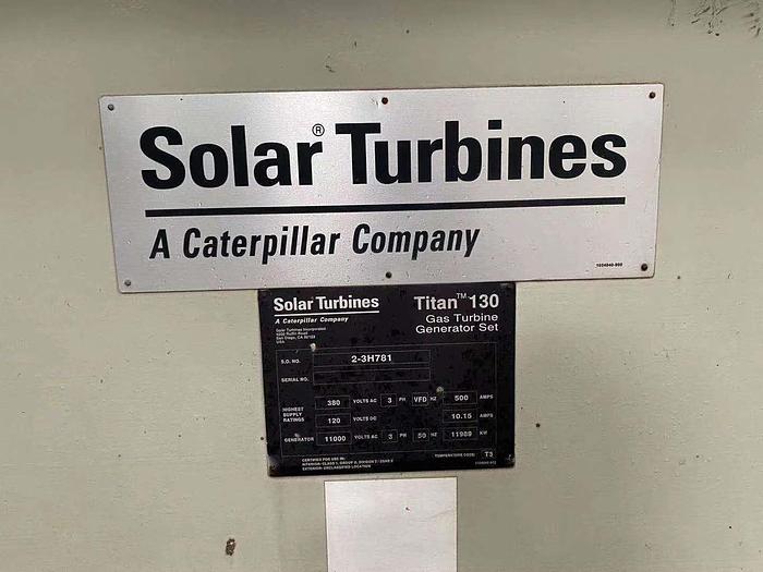 Used 12 MW 2011 Used Solar Turbines Titan 130 Gas Turbine Generator Set