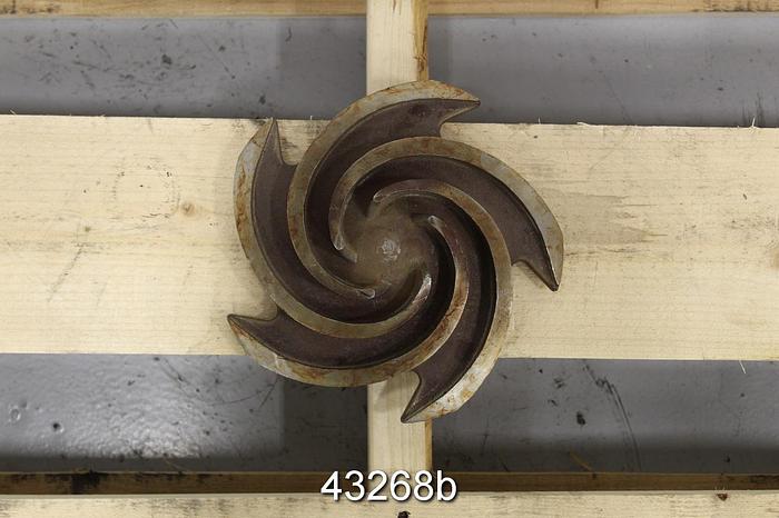 Used Goulds 3196 1x1.5x8 8" Diameter CF8M 5-Vane Impeller #43268
