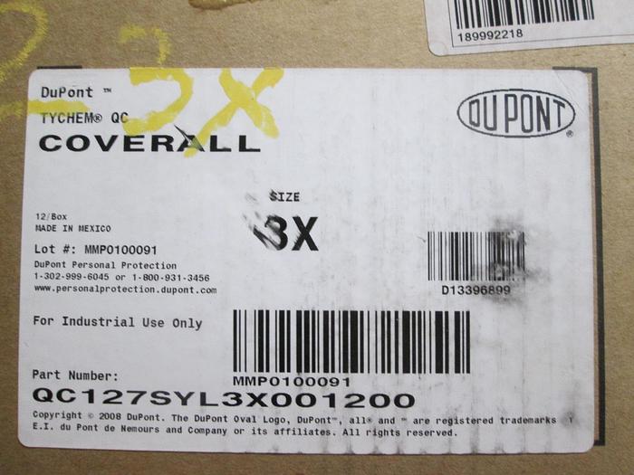 Dupont Tychem Personal Protection Coveralls (PPE)