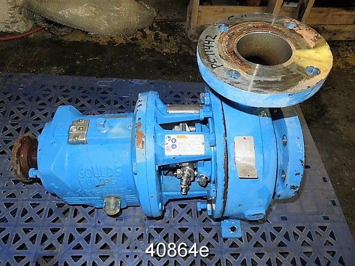 Used Goulds 3196 3x4x8, SS Casing, 4- Vane 6.25" SS Impeller #40864