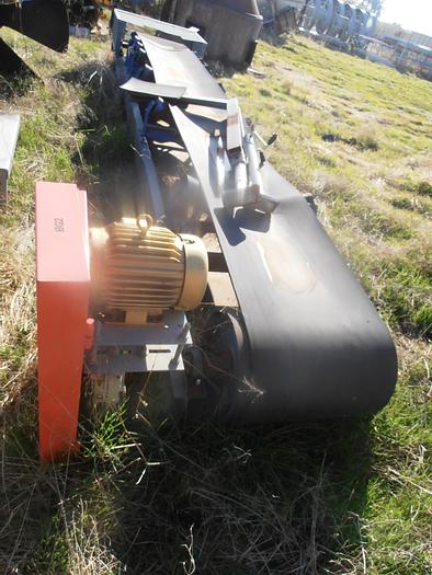 Used Feeder, Belt, 24" x 18', Carbon Steel, Rubber Belt, 3 HP, #C740546