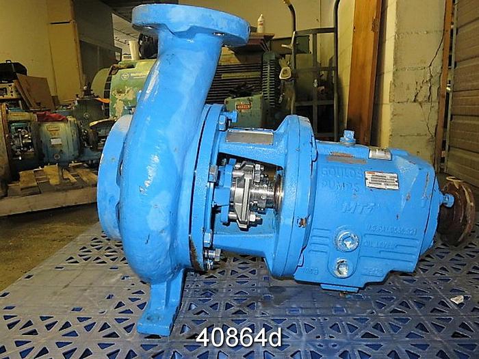 Used Goulds 3196 3x4x8, SS Casing, 4- Vane 6.25" SS Impeller #40864