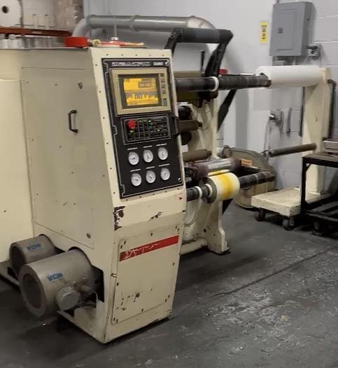 Used 30" WIDE DEACRO DUPLEX DA-600 SLITTER REWINDER CANTILEVERED ; SEPARATE UNWIND - PENDING SALE