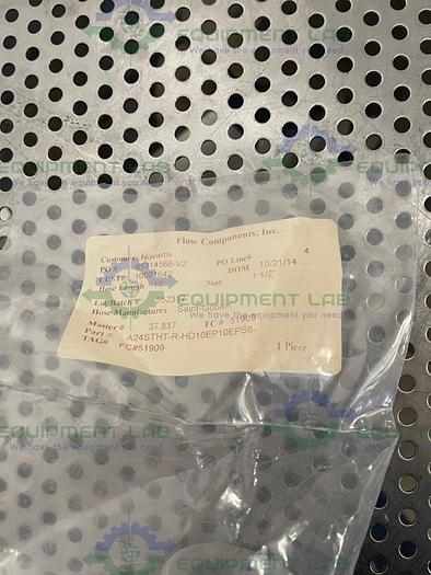 Sani-Tech  STHT-R-HD-1500 10' Heavy Duty Silicone Hose w/ 1 1/2" Sanitary Fitting