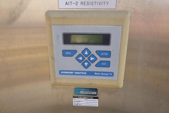 Used CIP, 2-Tank, 200 Gallon, 316L S/st, ESC, Heat Exchanger, #S744096