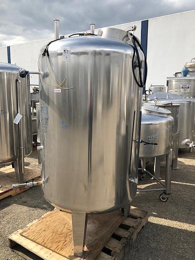 Used 200 Gallon Vertical Stainless Steel Tank