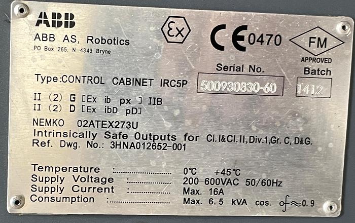 Used ABB ABB IRB 5400 #104751