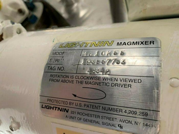 Used Howard 100 Liter Stainless Steel Jacketed Reactor w/ Bottom Magnetic Mixer 40PSI