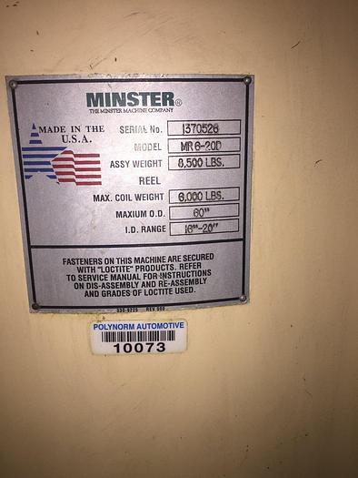 Used MINSTER MR6-20D
