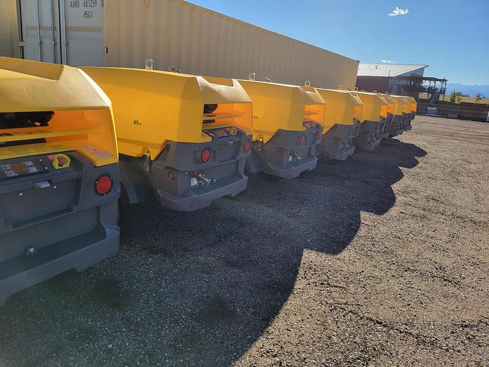 Qty (9) New Atlas Copco XAS 188 Portable Air Compressor--Ready November 2022