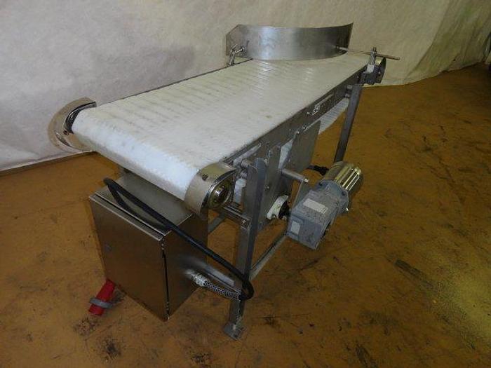 Used Stainless Steel Belt Conveyor; 17-1/2"W x 5'L