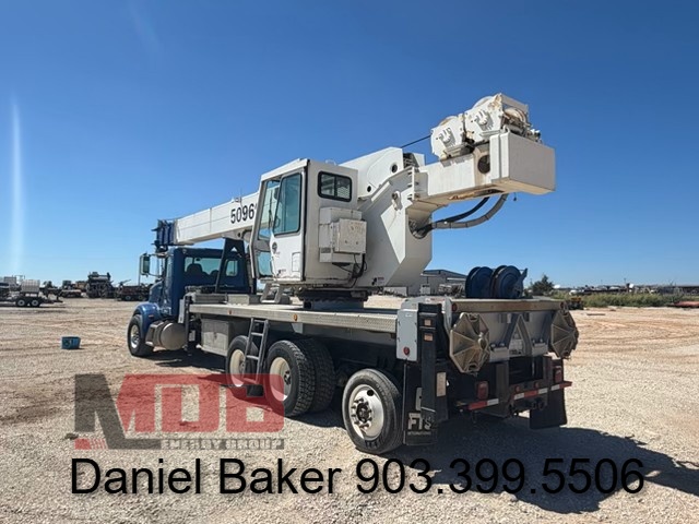 Used Manitex 5096S 50-Ton Boom Truck Crane on 2010 Peterbilt 367 Tri-Axle