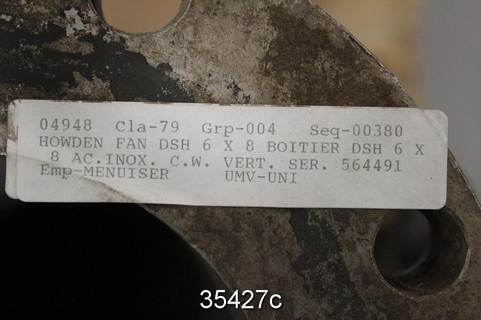 Used Canada Pump DSH 6x8 Stainless Steel Pump Casing #35427