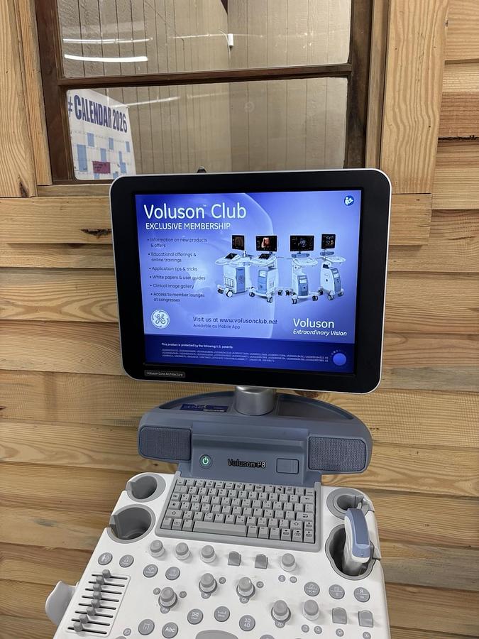Used GE Voluson P8, 1 Probe 4C 3D/4D Ultrasound