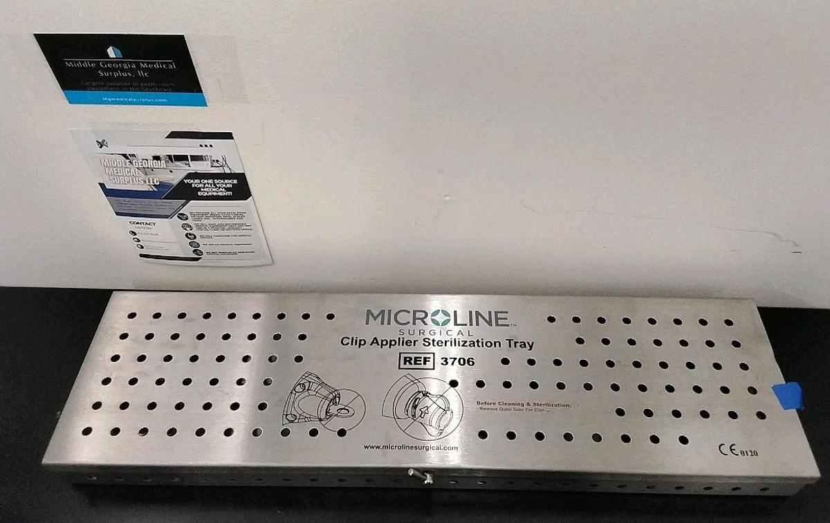 Used Microline M/L-10 Clip Applier 1002 w/ Tray 3706