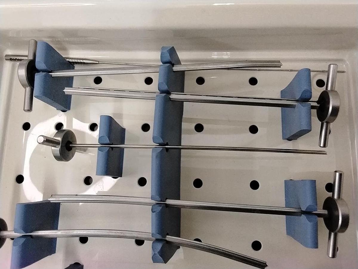Used Set of 9 Bionix Meniscus Arrows w/ Arthroscopic Instrument Tray