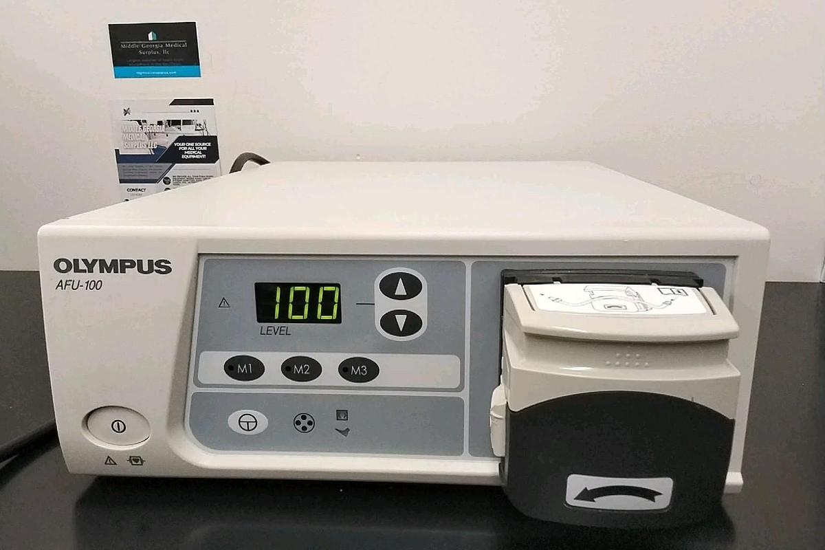 Used Olympus AFU-100 Endoscopic Flushing Pump with Power Cord