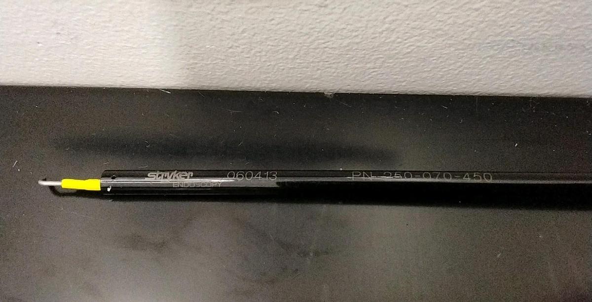 Used Stryker 250-070-453 L-Tip 5mm x 43cm Bariatric Electrode w/ Sheath Laparoscopy