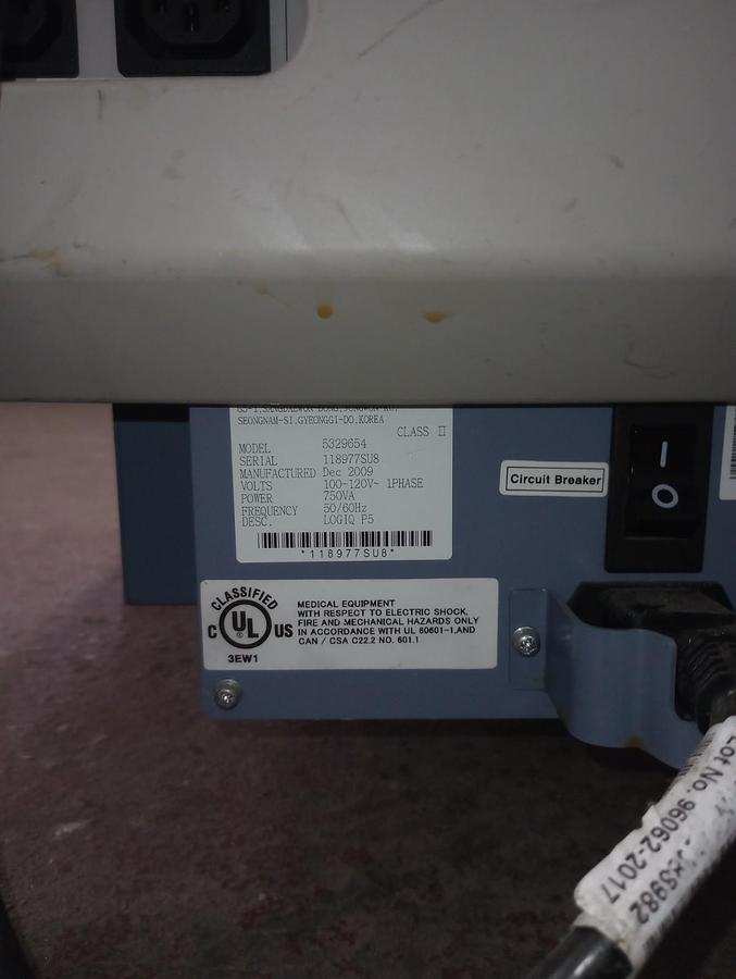 Used GE LOGIQ P5 Ultrasound plus 1 Probe - Excellent Condition