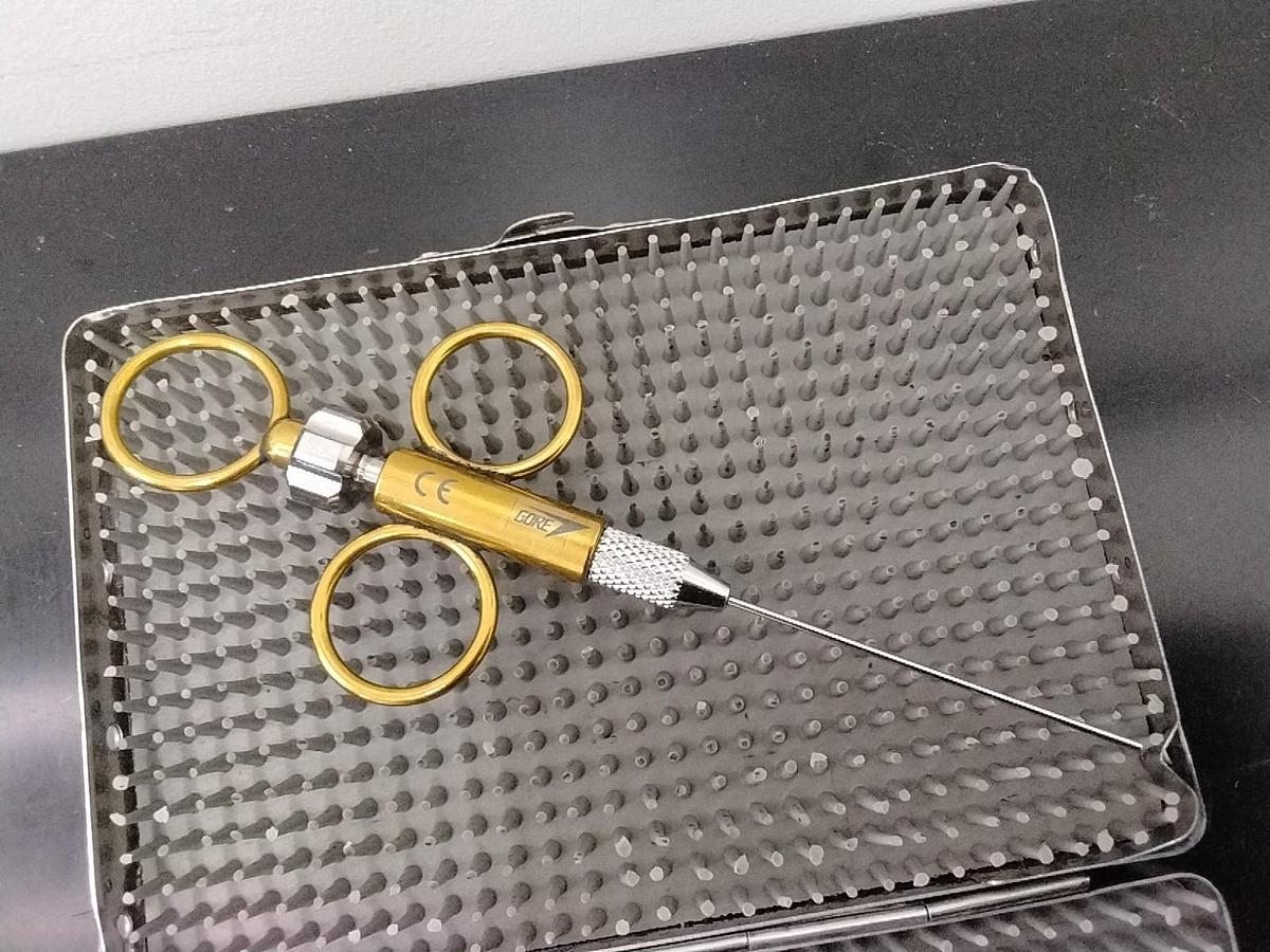 Used GORE 1GSP01 8 Piece Suture Passer Instrument Set W/Case