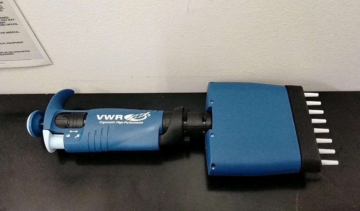 Used VWR Ergonomic High-Performance 1-10ul 8-channel Pippettor