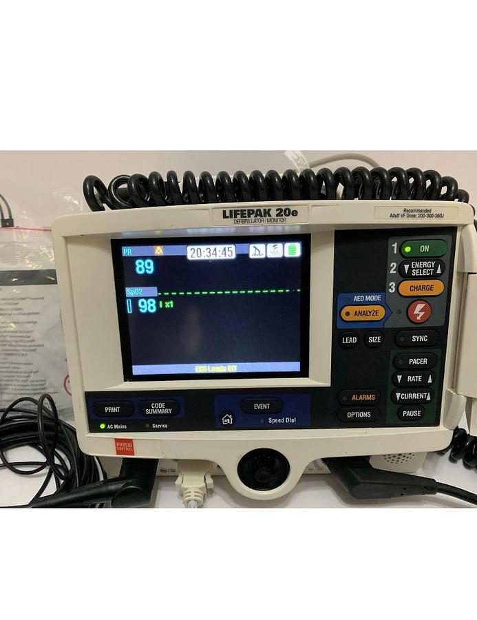 Used Physio-Control LIFEPAK 20e Defibrillator AEDs