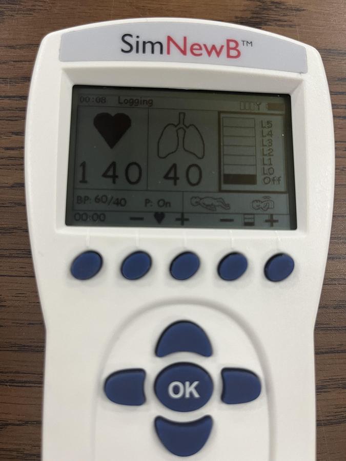 Used Laerdal SimNewB Neonatal Simulator system with SimPad system