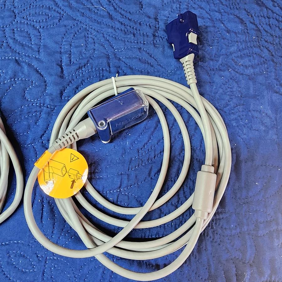 Used Covidien DEC8 Nellcor Sensor Extension Cable, 8' (2.44 m) LOT of 20 Pc