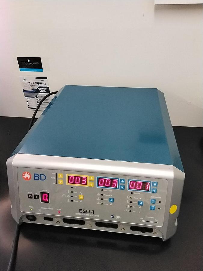 Used Becton Dickinson ESU-1 Electrosurgical Unit | MFG 2019