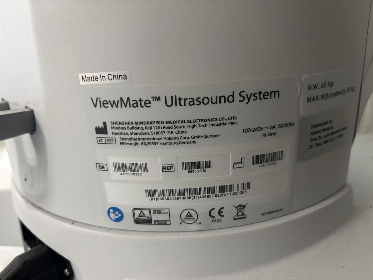 Used Abbott Mindray ViewMate Diagnostic Ultrasound 2022