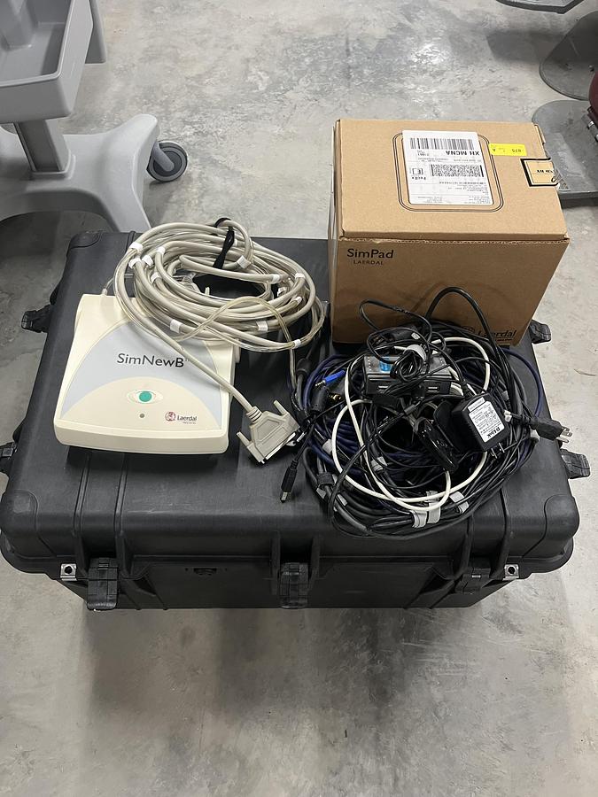 Used Laerdal SimNewB Neonatal Simulator system with SimPad system