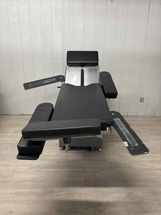 Used AMSCO 2080 manual surgical table And Pads And Attachments