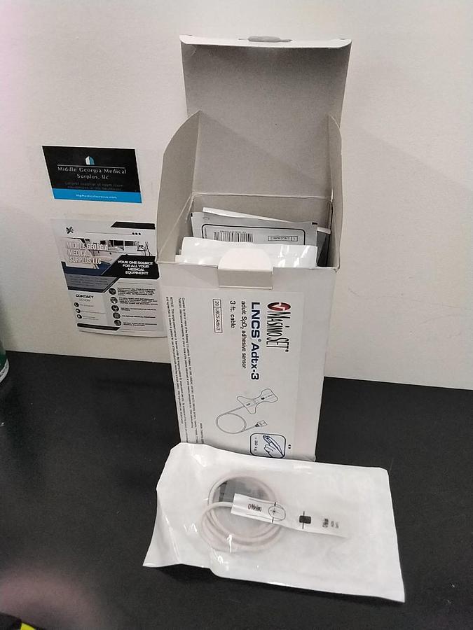 Used MASIMO 2317 LNCS Adxt-3 Sp02 Adult 3' Pulse Oximeter Sensor -Box of 18