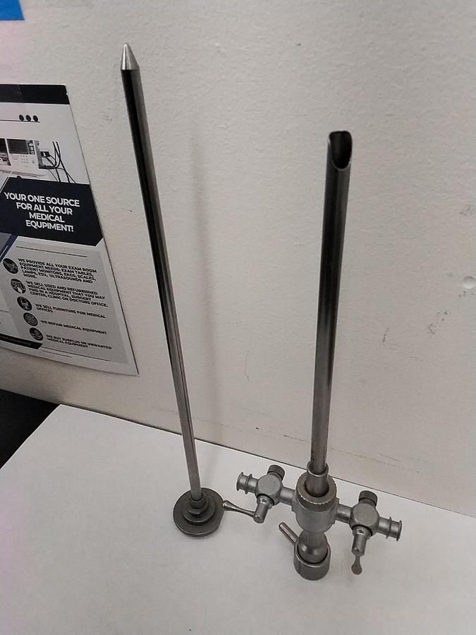 Used Arthrotek Endoscope Sheath W/2 Stopcocks and Obturator