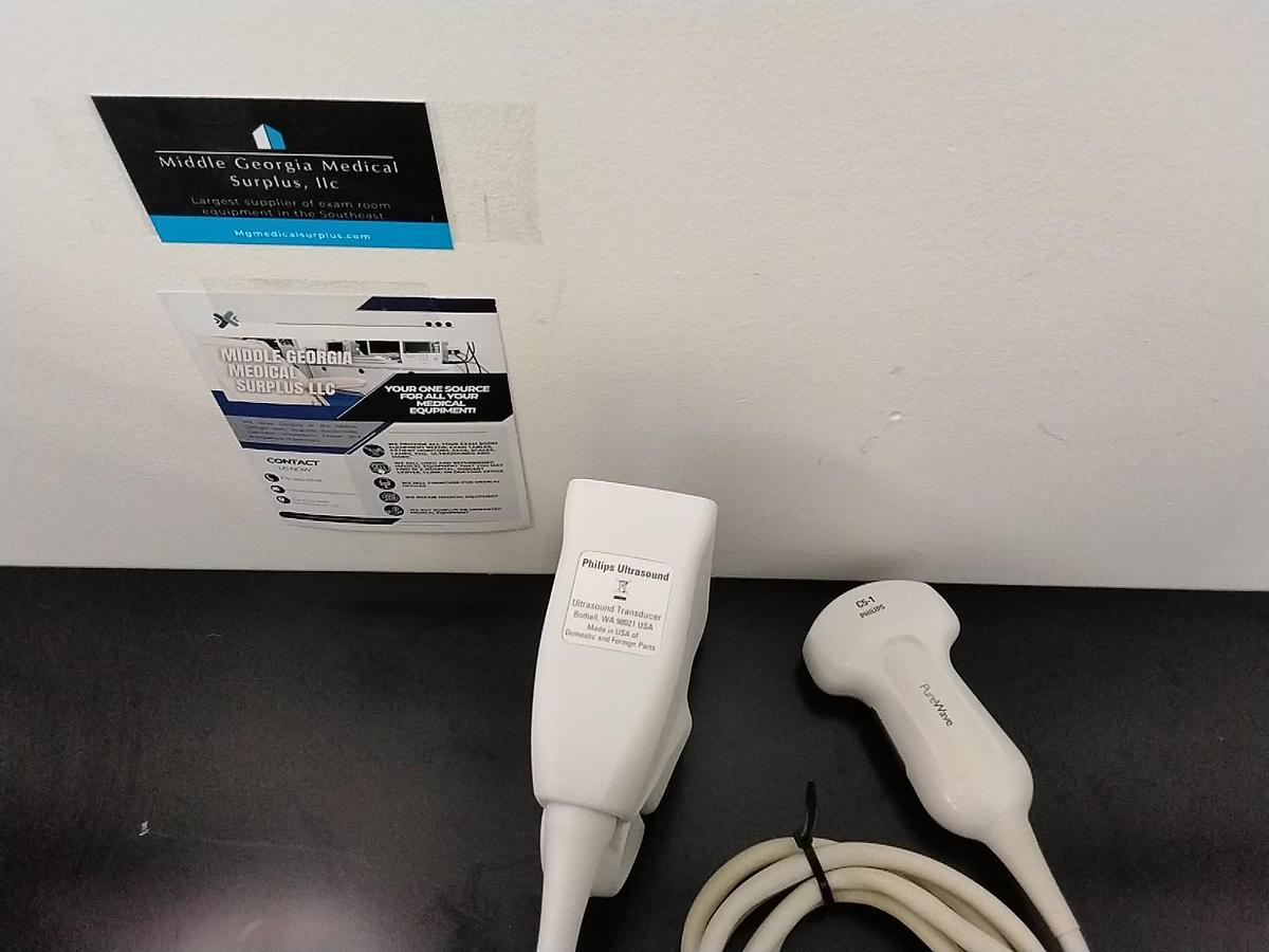 Used PHILIPS C5-1 CONVEX PUREWAVE ULTRASOUND TRANSDUCER PROBE