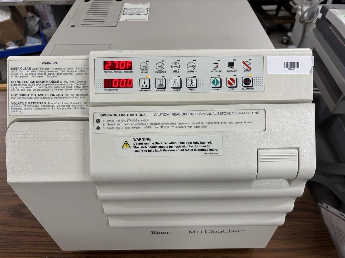 Used Ritter M11 UltraClave Autoclave