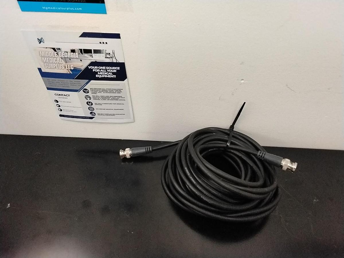 Used GREAT BNC Cable Male TecNec 24 ft 4 in black RG-59 U Flexible Broadcast Video